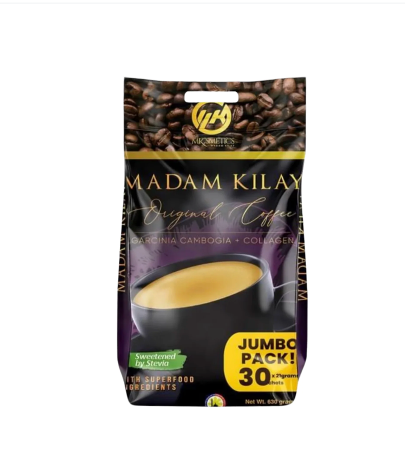 2 Bags Jumbo Pack Slimming-K Coffee + Collagen by Madam Kilay 60 Sachets