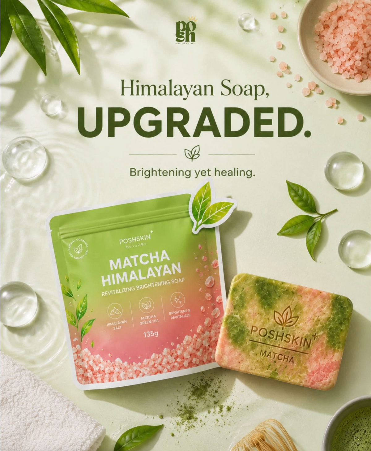 Himalayan Posh Matcha Skin Soap 135g
