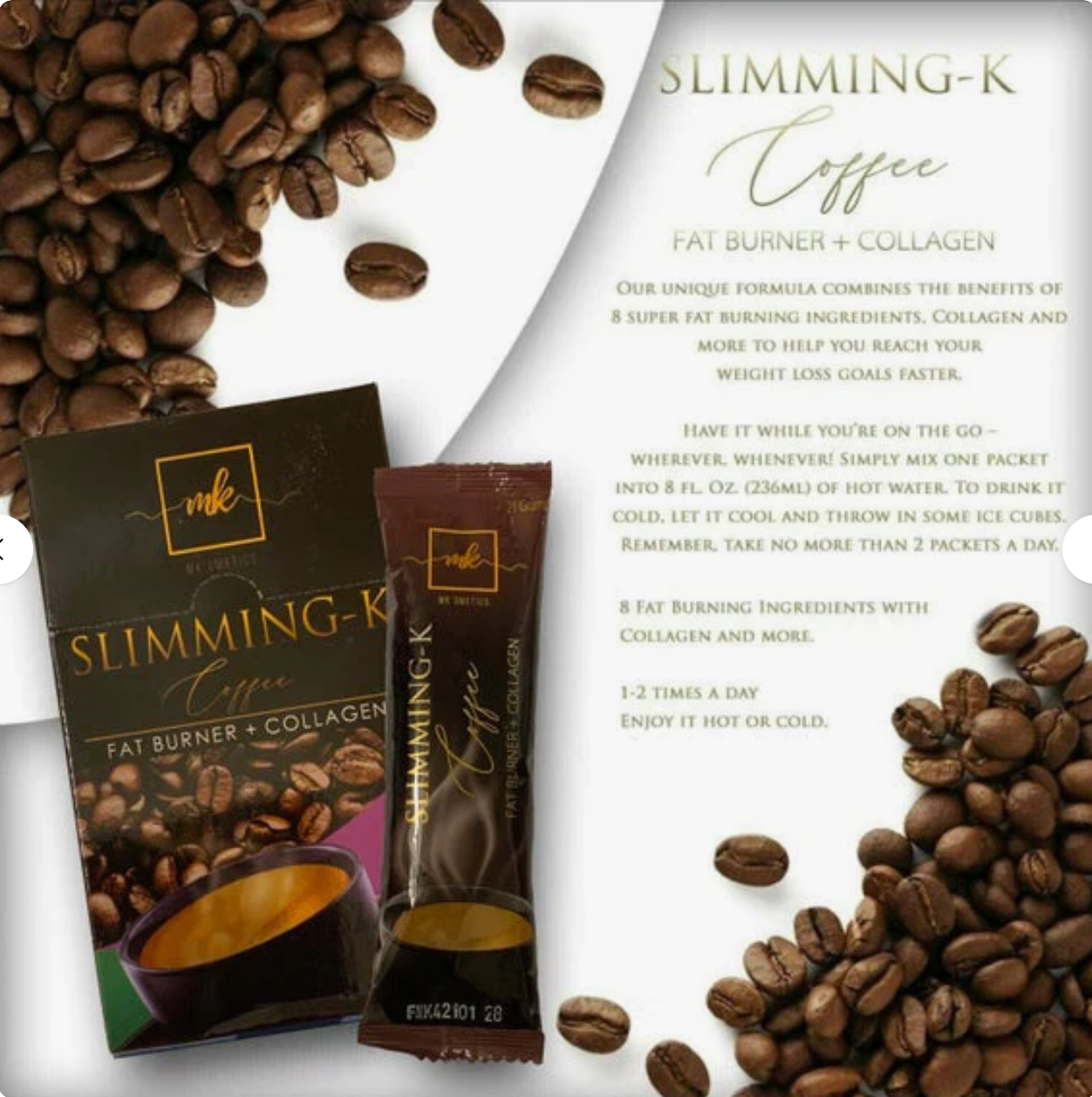 Madam Kilay Original Coffee Garcinia Cambogia + Collagen Jumbo Pack 30 Sachets