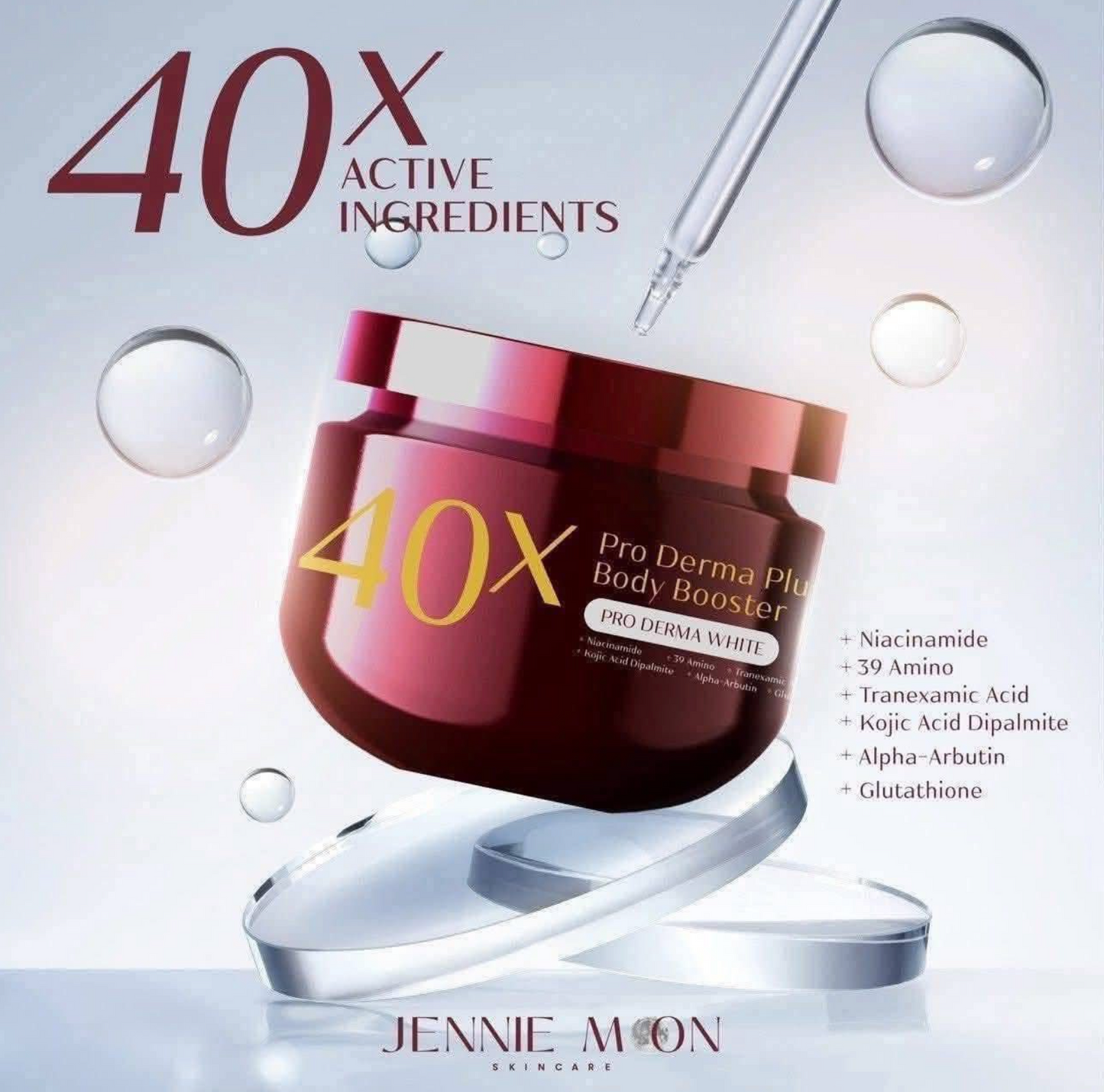40x JENNIE MOON Pro Derma Plus Body Booster 250g Thailand