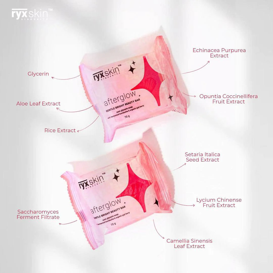 AFTERGLOW GENTLE BRIGHT BEAUTY BAR PACK of 2