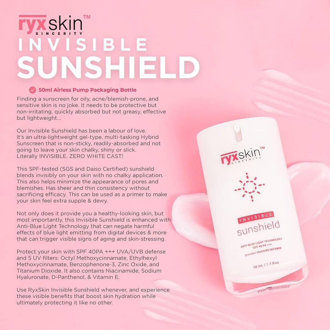 Invisible Sunshield SPF 40 PA +++ BROAD SPECTRUM 20ml