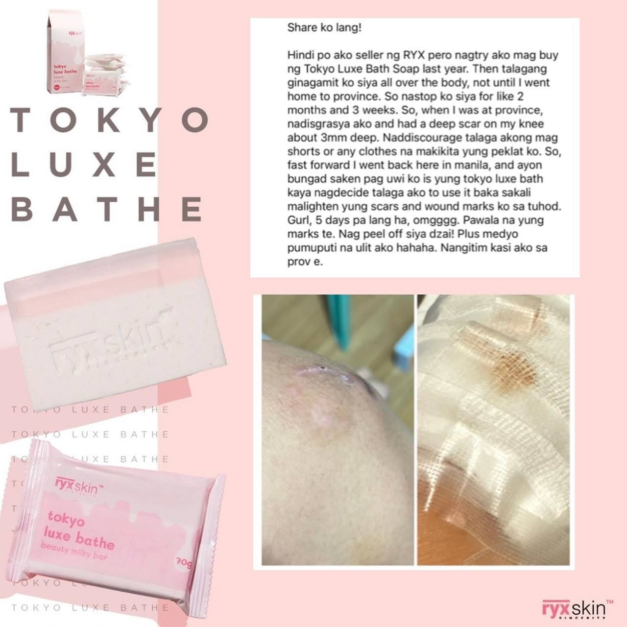 Ryxskin TOKYO LUXE BATH SOAP 10 PACK