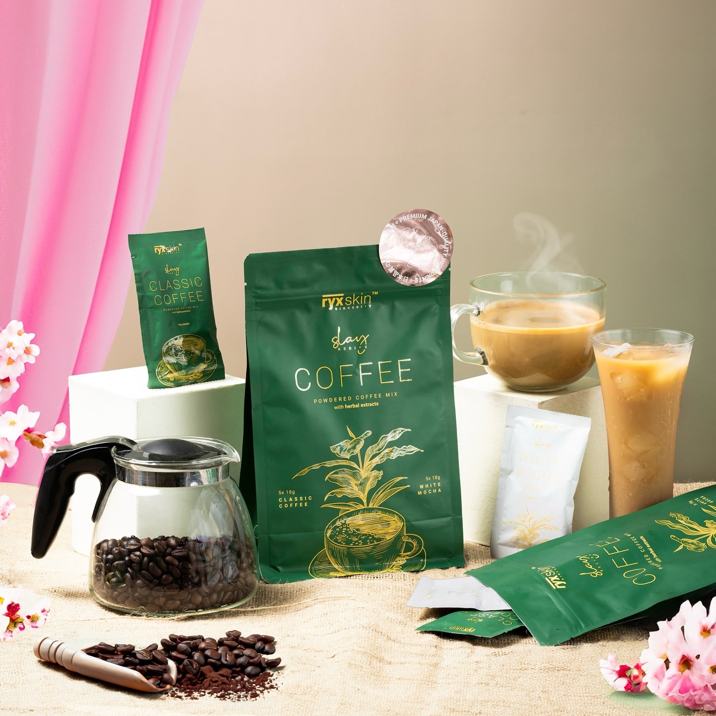 Ryxskin Coffee Premium Arabica & Robusta Blend 10 sachets : Pack of 3