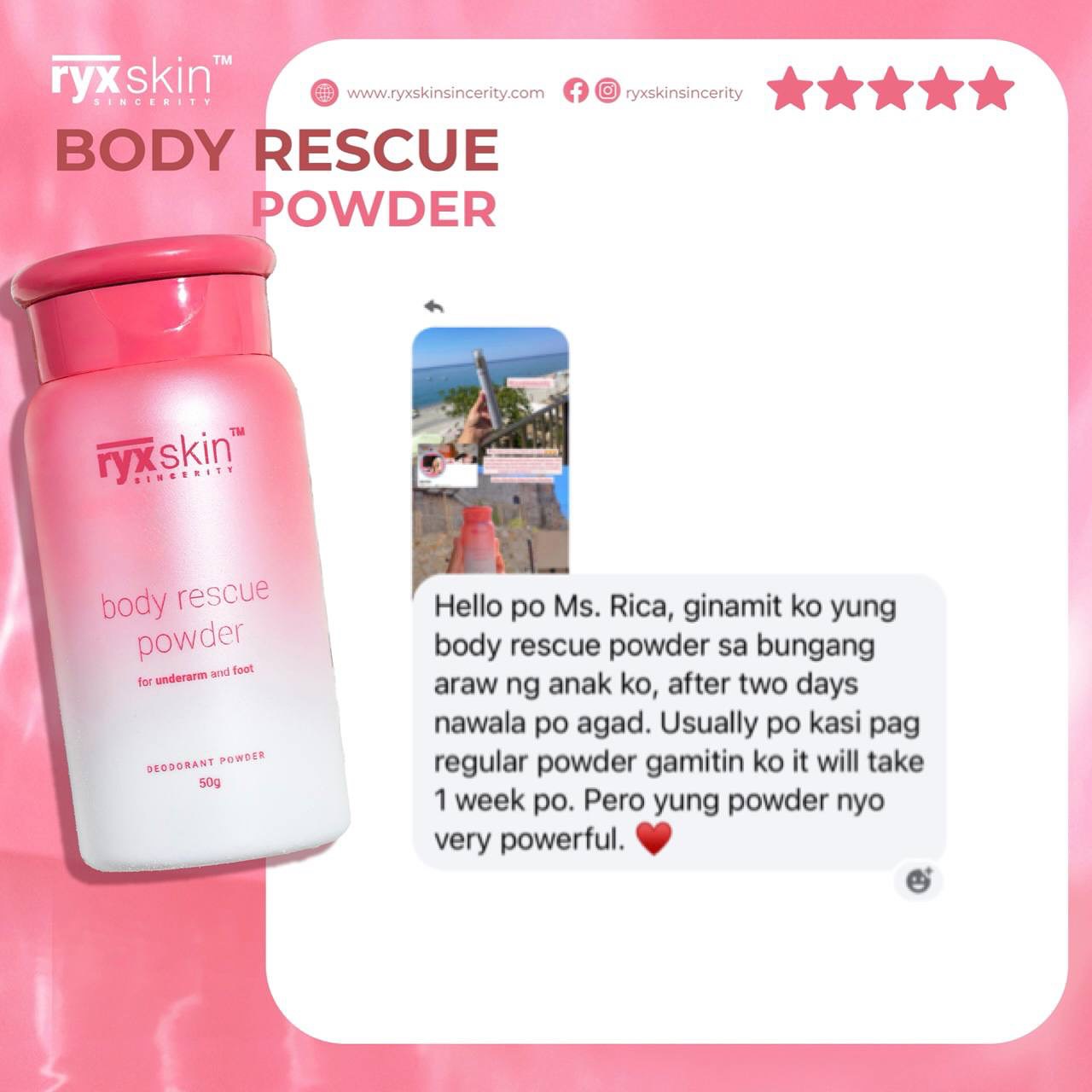 Ryxskin Body Rescue Powder – 50g