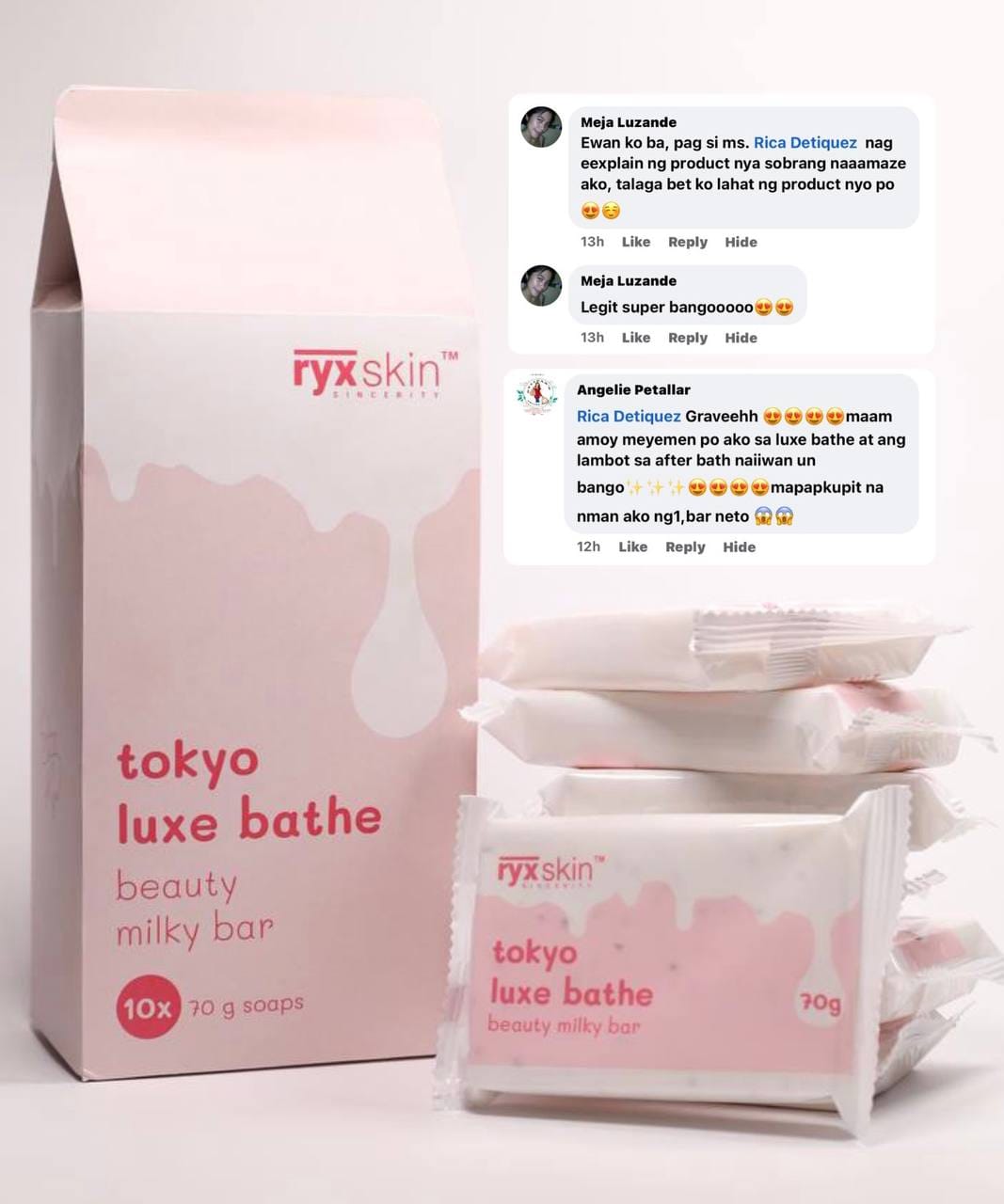 Ryxskin TOKYO LUXE BATH SOAP 10 PACK