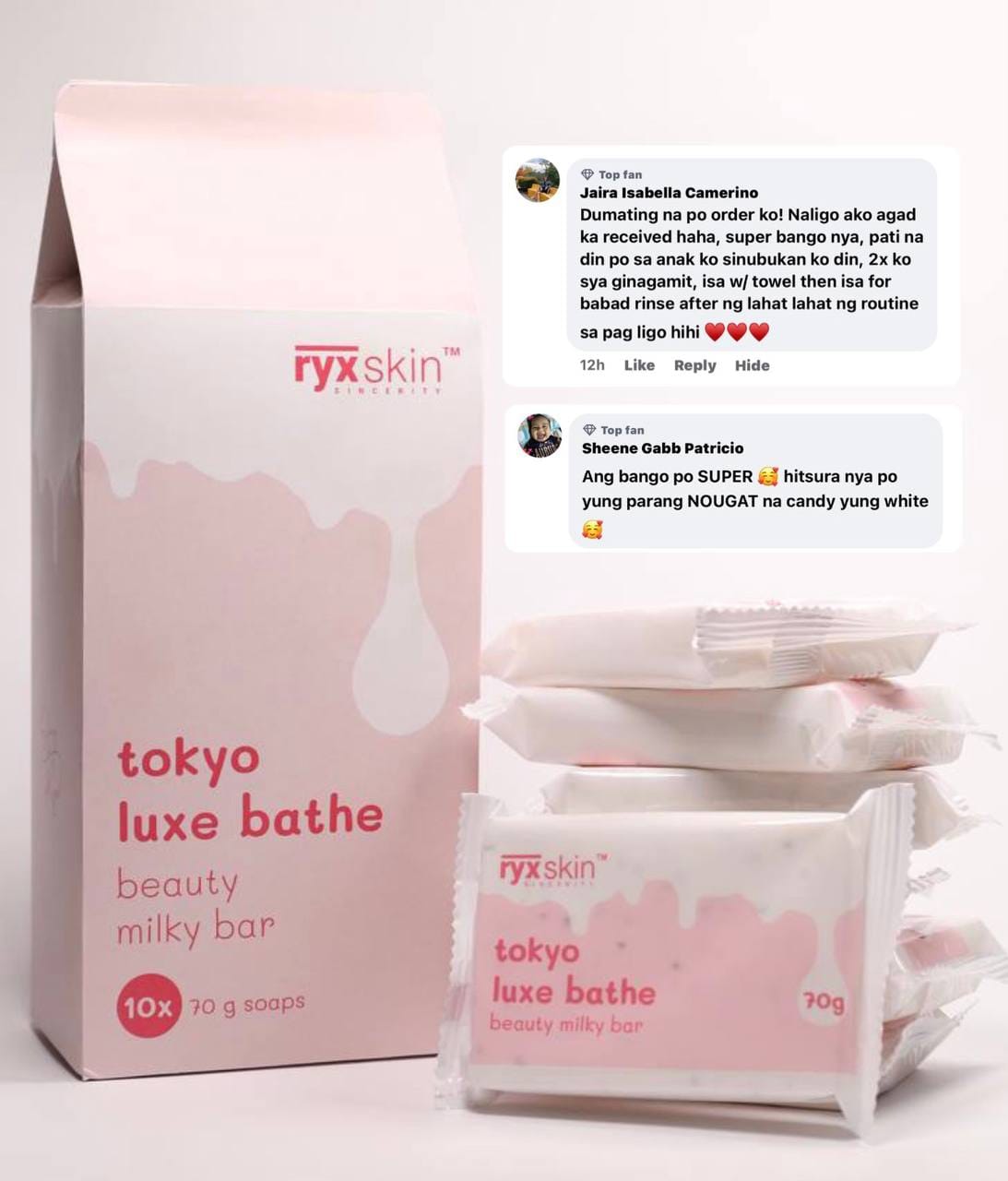Ryxskin TOKYO LUXE BATH SOAP 10 PACK