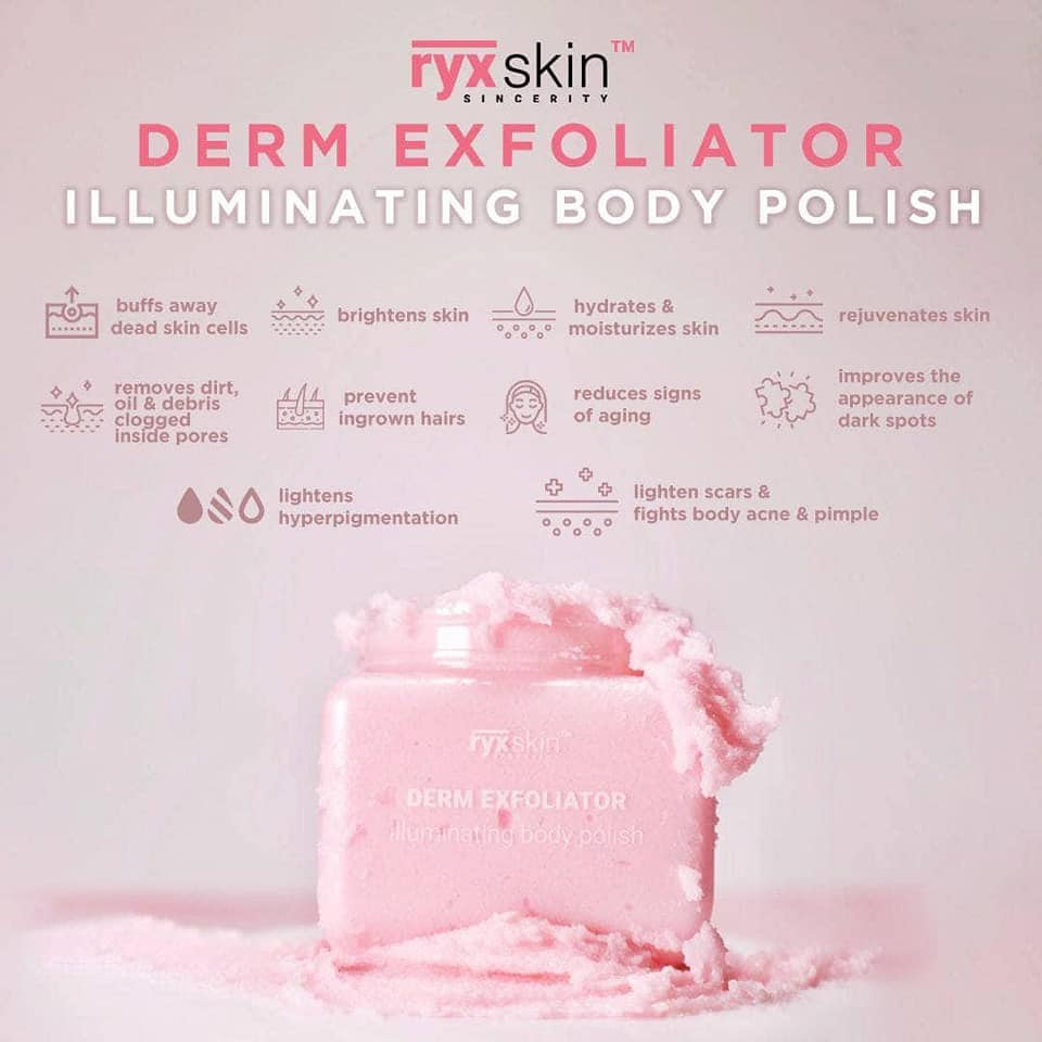 Ryxskin Sincerity Derm Exfoliator Illuminating Body Polish