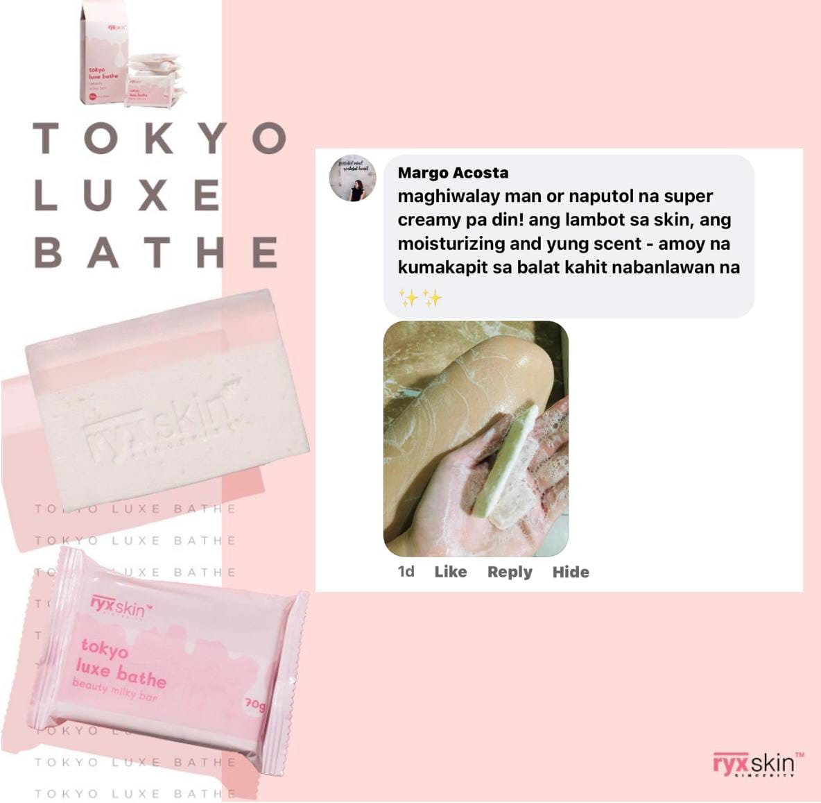 Ryxskin TOKYO LUXE BATH SOAP 10 PACK
