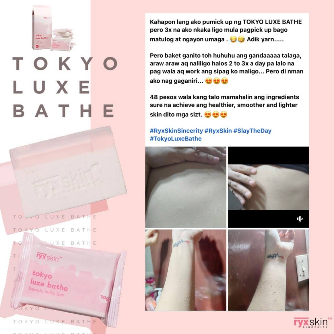 Ryxskin TOKYO LUXE BATH SOAP 10 PACK