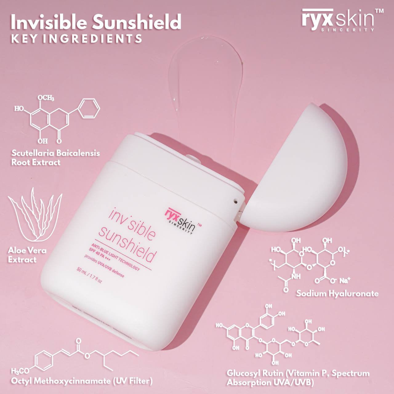 Invisible Sunshield SPF 40 PA +++ BROAD SPECTRUM 50ml