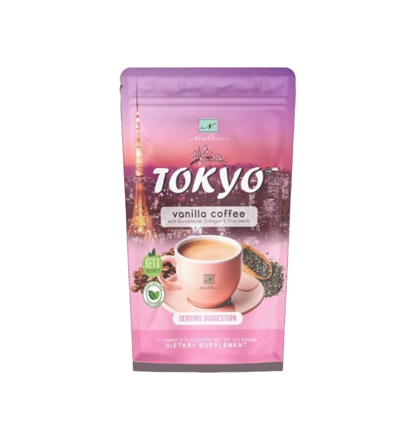 Namiroseus TOKYO Vanilla Coffee - 21g x 10 Sachets