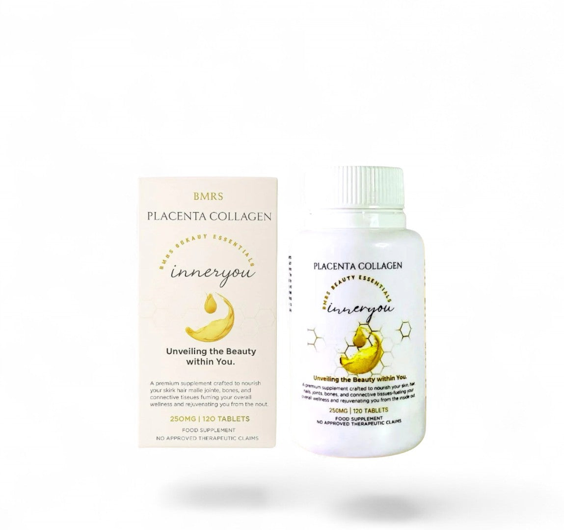 BMRS Beauty Essentials Inner You Placenta Collagen Food Supplement - 250mg, 120 Tablets