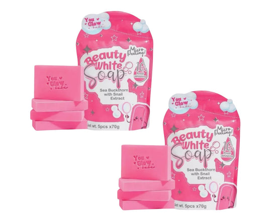 You Glow Babe Beauty White Soap with Sea Buckthorn and Snail Extract - 5 Bars x 70g : Pack of 2