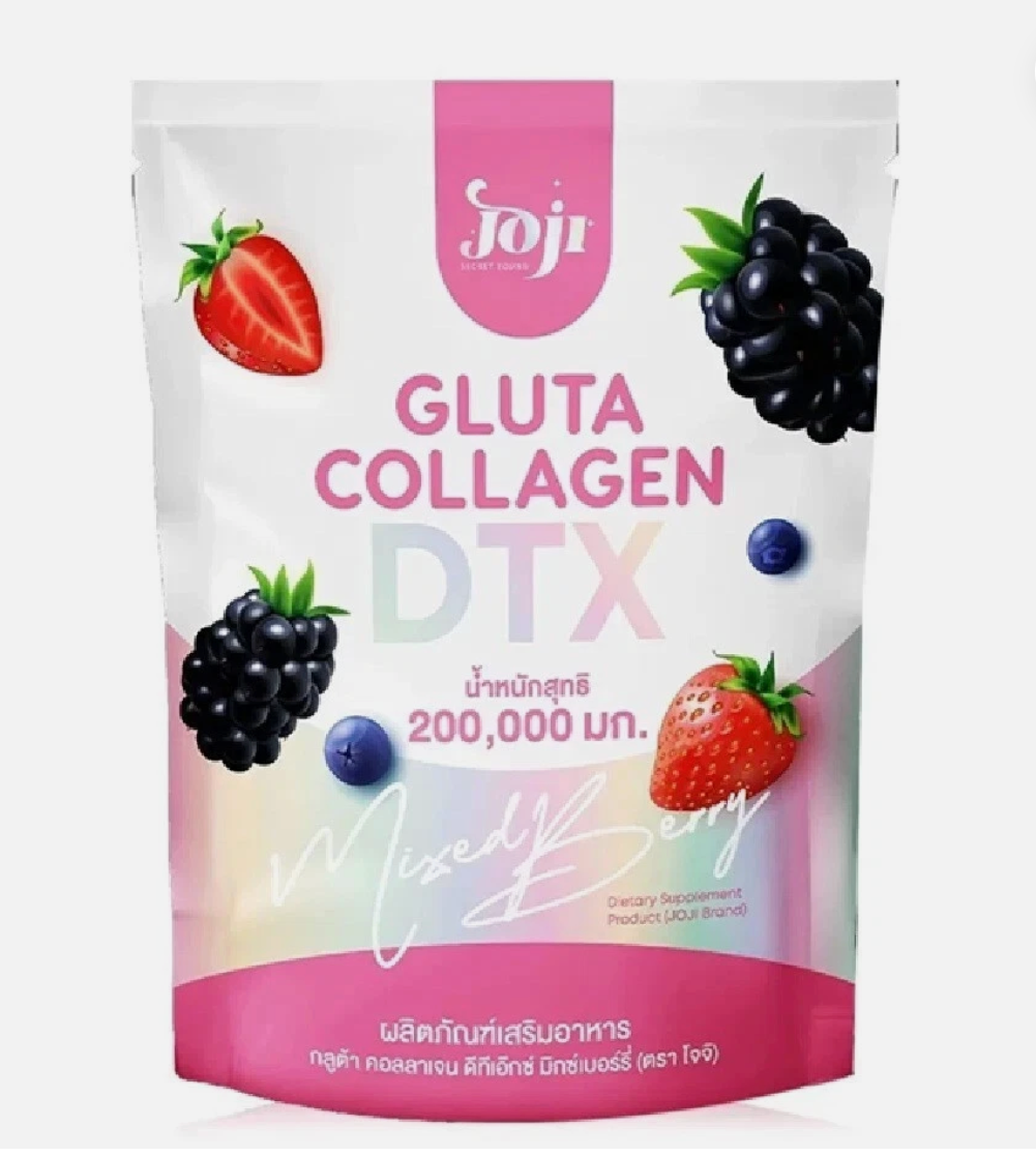 Joji Gluta Collagen DTX Plus Mixed Berry Drink Mix 10 Sachets