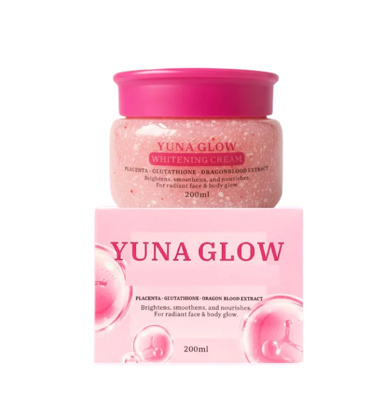 BMRS YUNA GLOW Face & Body Cream with Placenta, Glutathione & Dragon Blood Extract - 200 ml