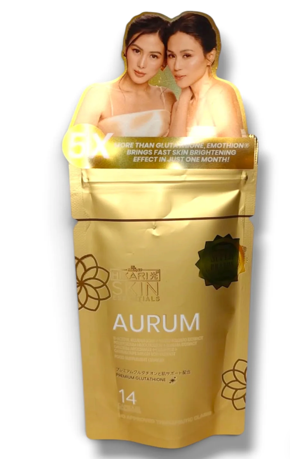 Hikari Skin Essentials - AURUM Glutathione 14 capsules ( sachet )