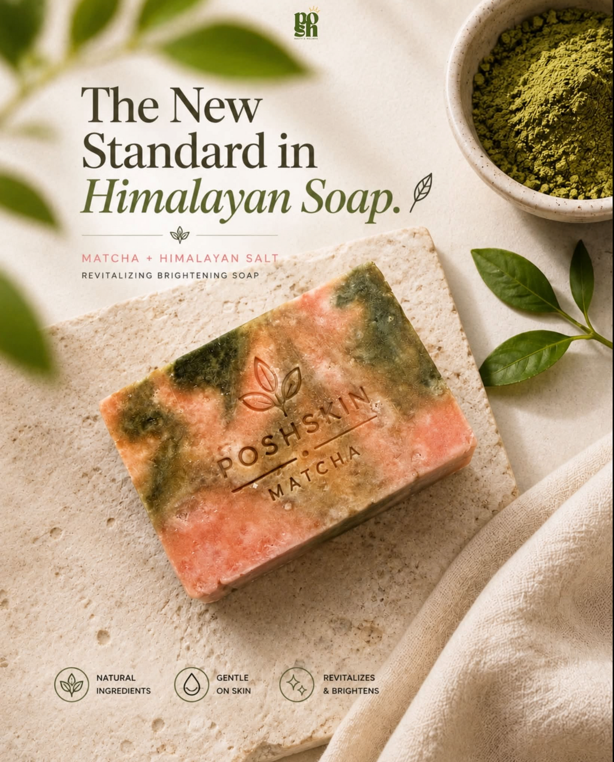 Himalayan Posh Matcha Skin Soap 135g