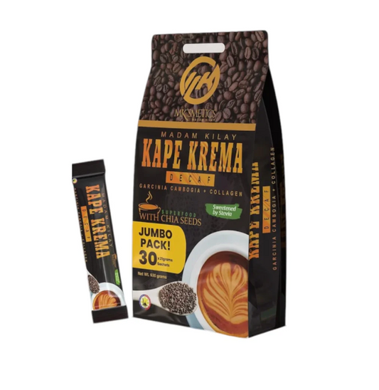 Madam Kilay JUMBO KAPE KREMA Decaf Coffee (30 Sachets)