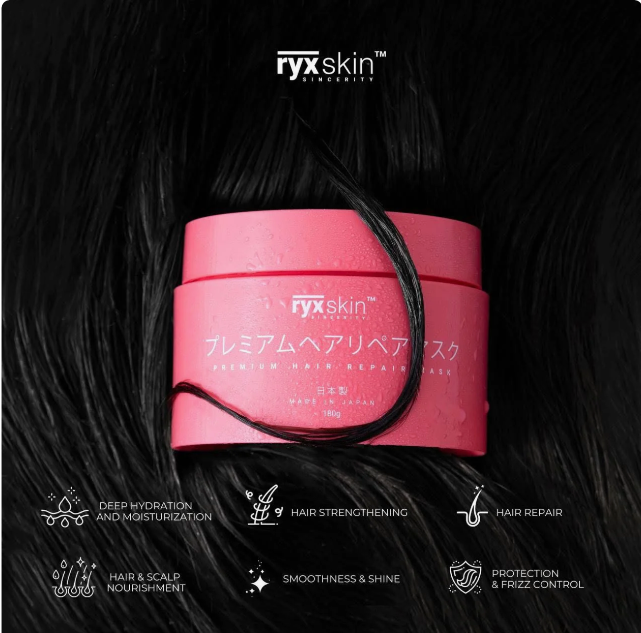Ryxskin Premium Hair Repair Mask 180g Japan Made