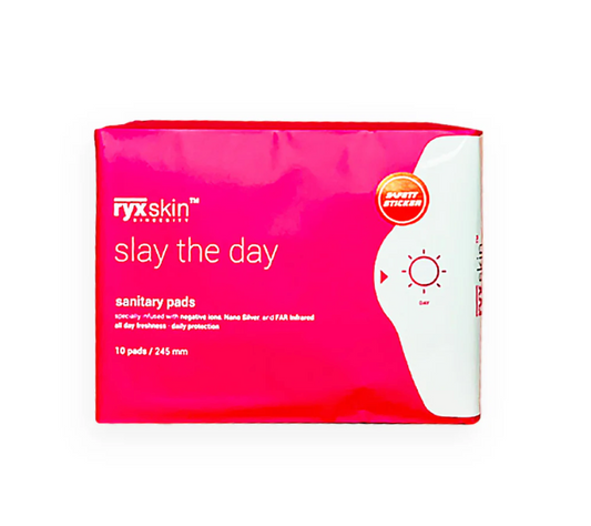 Ryxskin sanitary pads with negative Ion and vaginal test kit