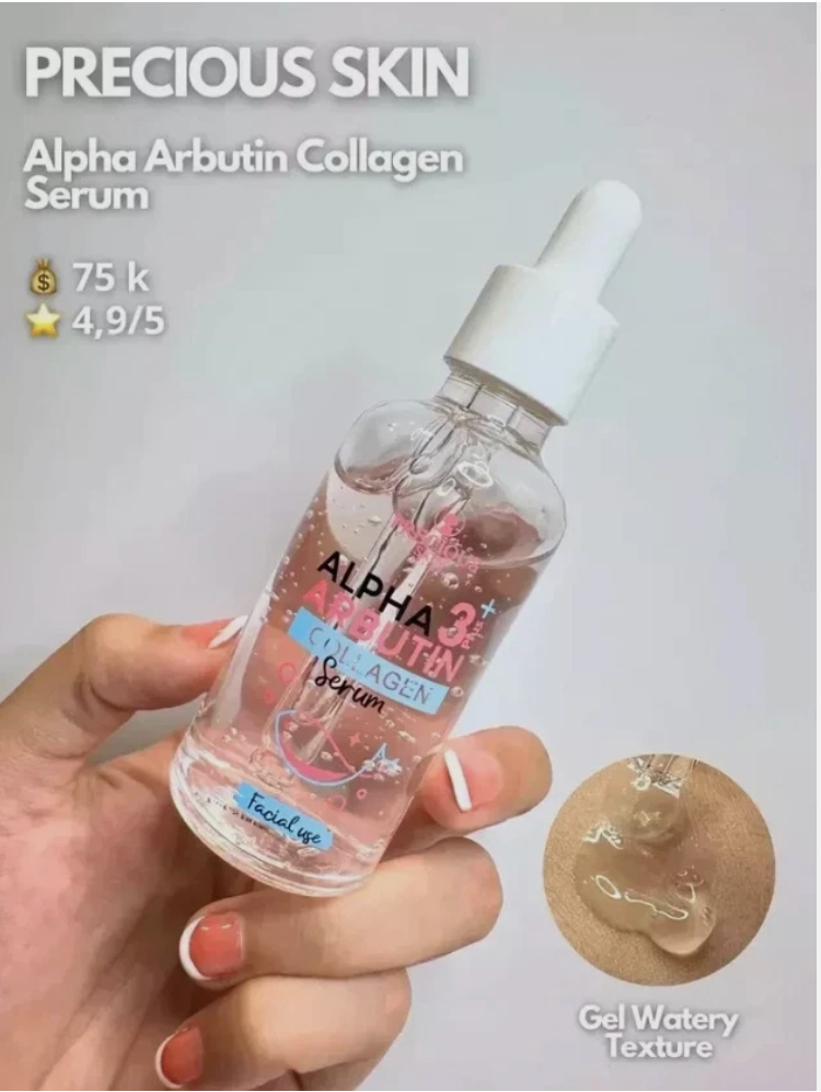 Precious Skin Thai Alpha Arbutin 3 Plus Collagen Serum for Face, 50ml