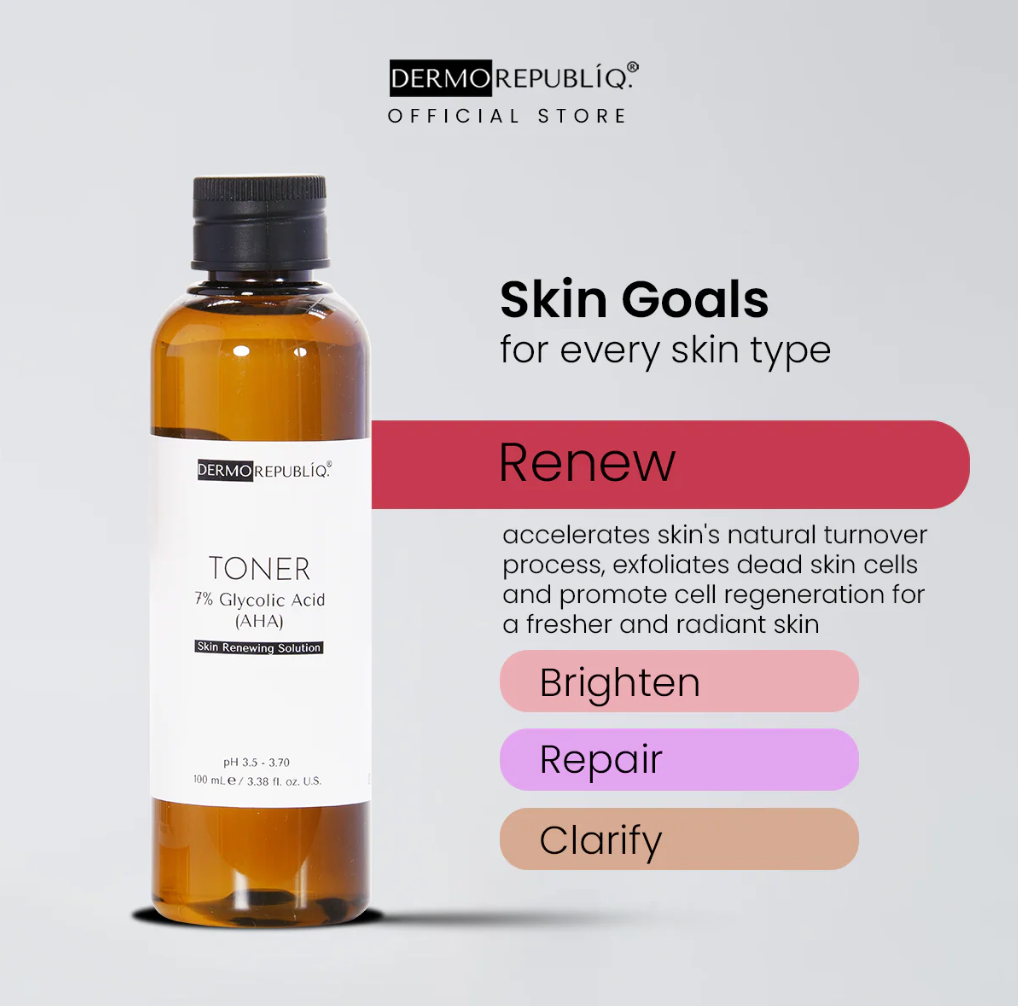 Dermo Repúbliq Glycolic Acid 7% Toner – pH 3.5-3.7, 100mL