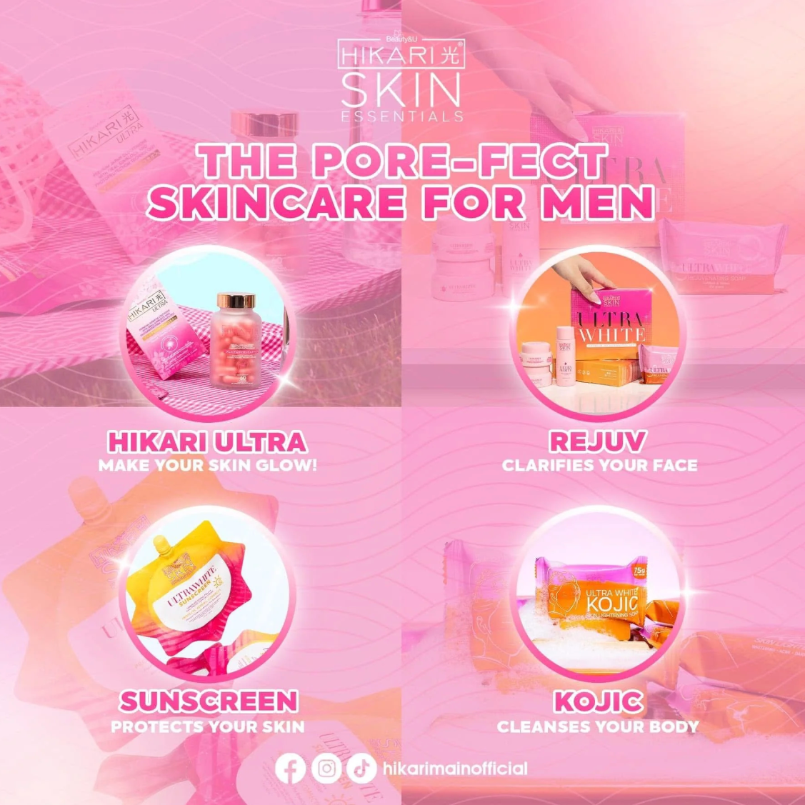 2 ULTRAFRESH SUNSCREEN by Hi Ka Ri Skin Essentials UltraWhite Sunscreen Gel-Cream SPF 50 UVA/UVB, 50ml