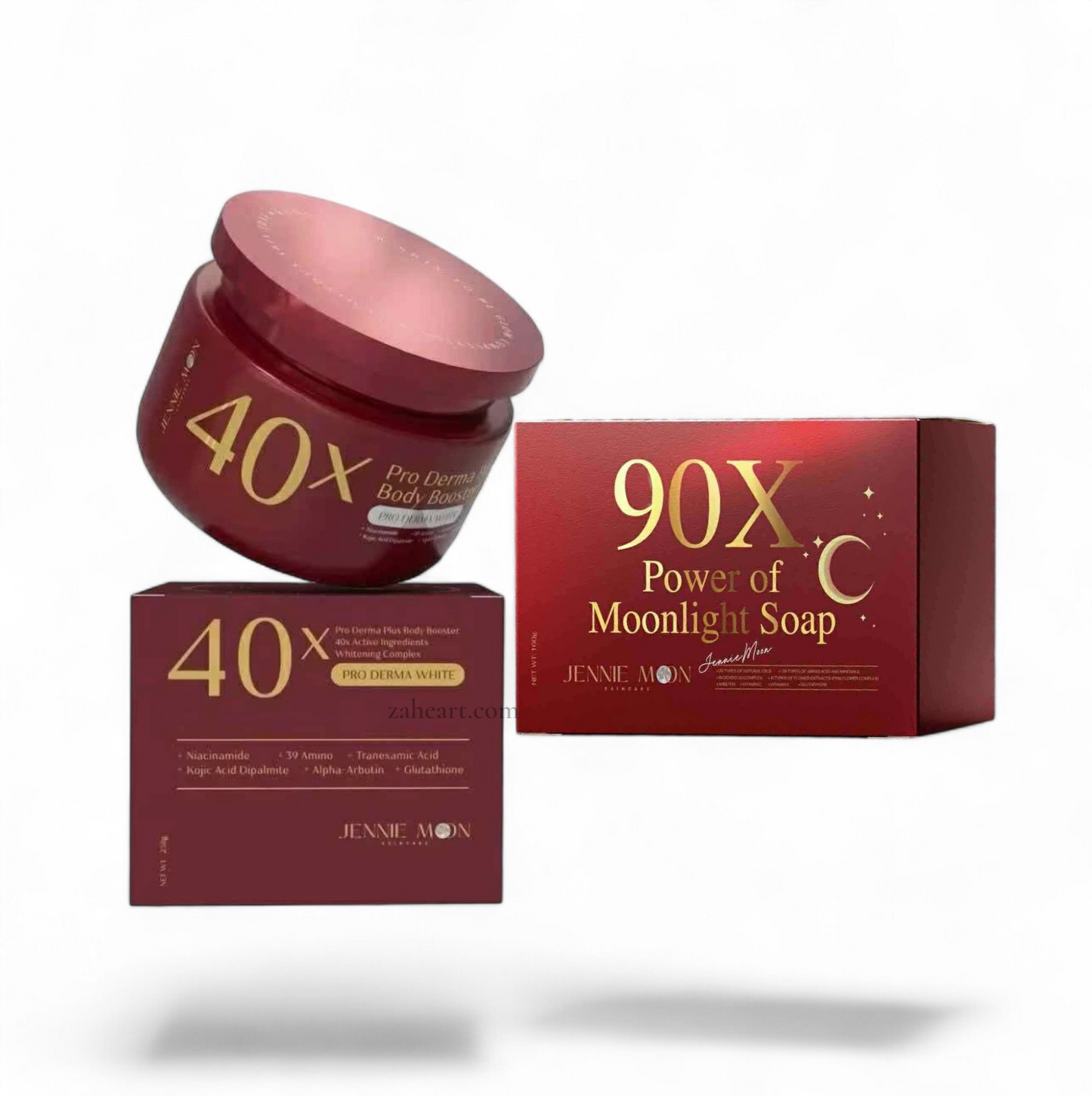 Jennie Moon Bundle: 40X Body Booster Gel-Cream + 90X Moonlight Facial Soap Bundle