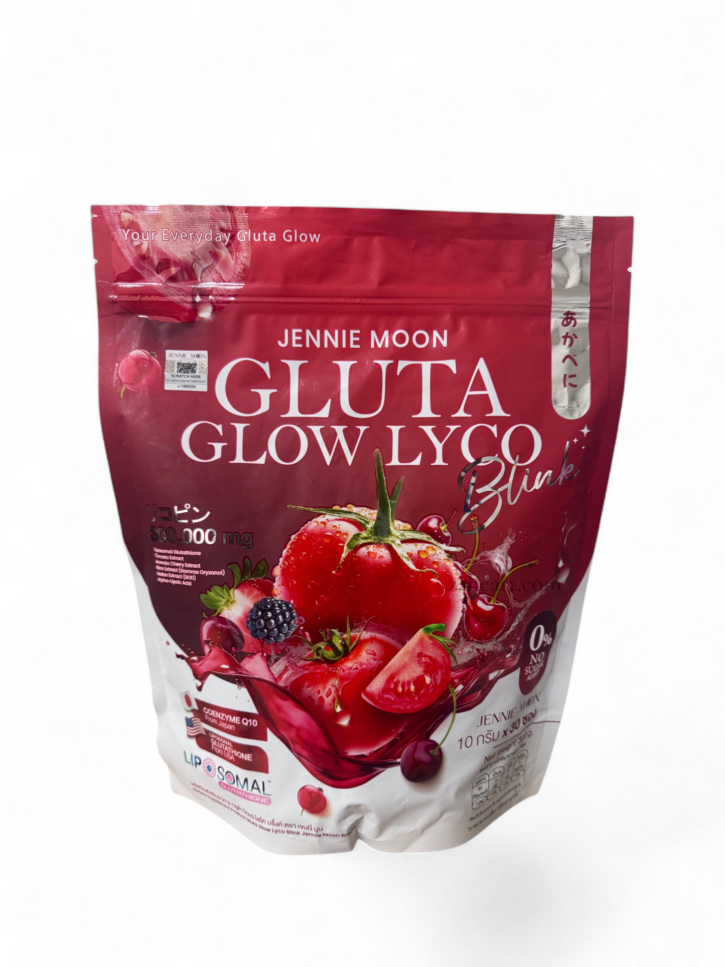 Jennie Moon Gluta Glow Lyco Blink – Daily Antioxidant Glow Drink 30 sachets