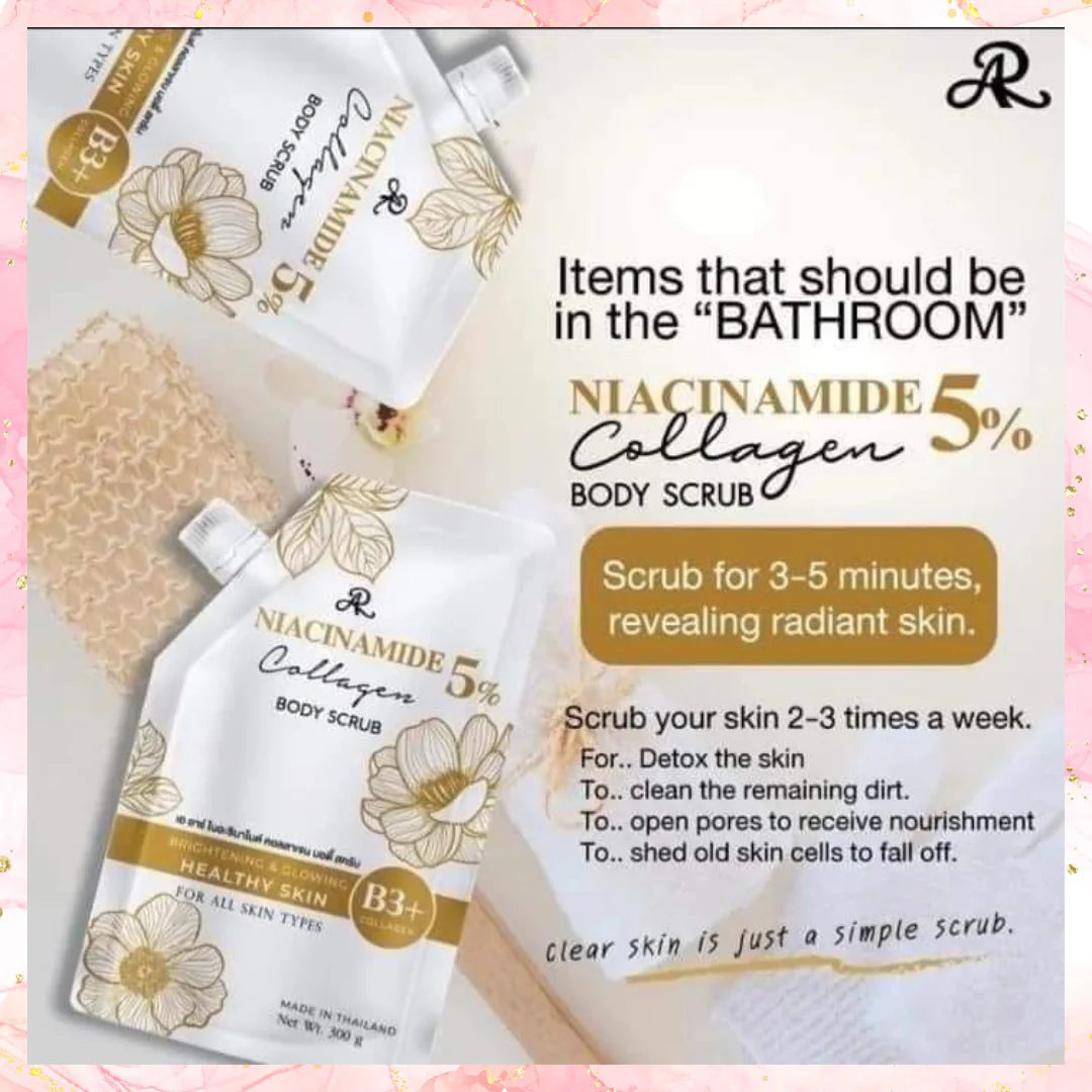 AR Niacinamide 5% Collagen Body Scrub 300g