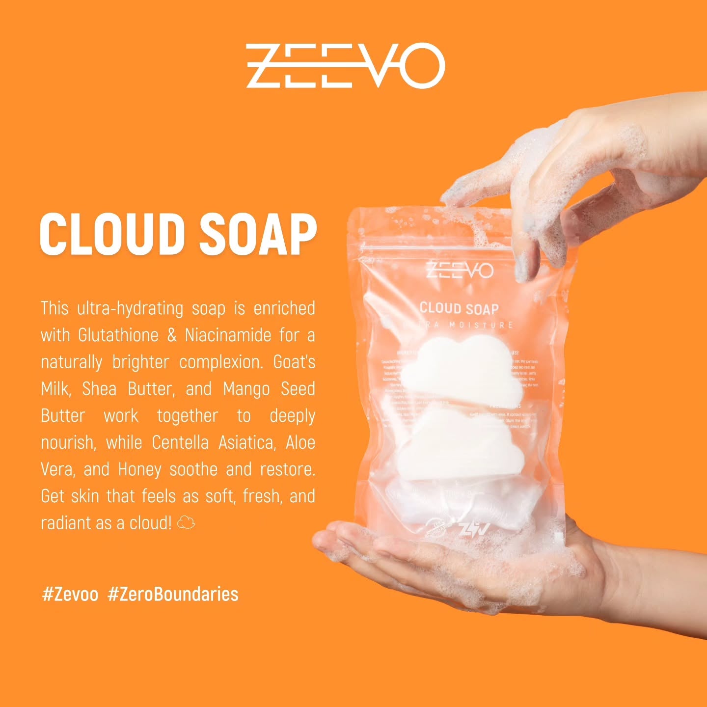 ZEEVO Cloud Soap – Hydrating & Brightening Soap