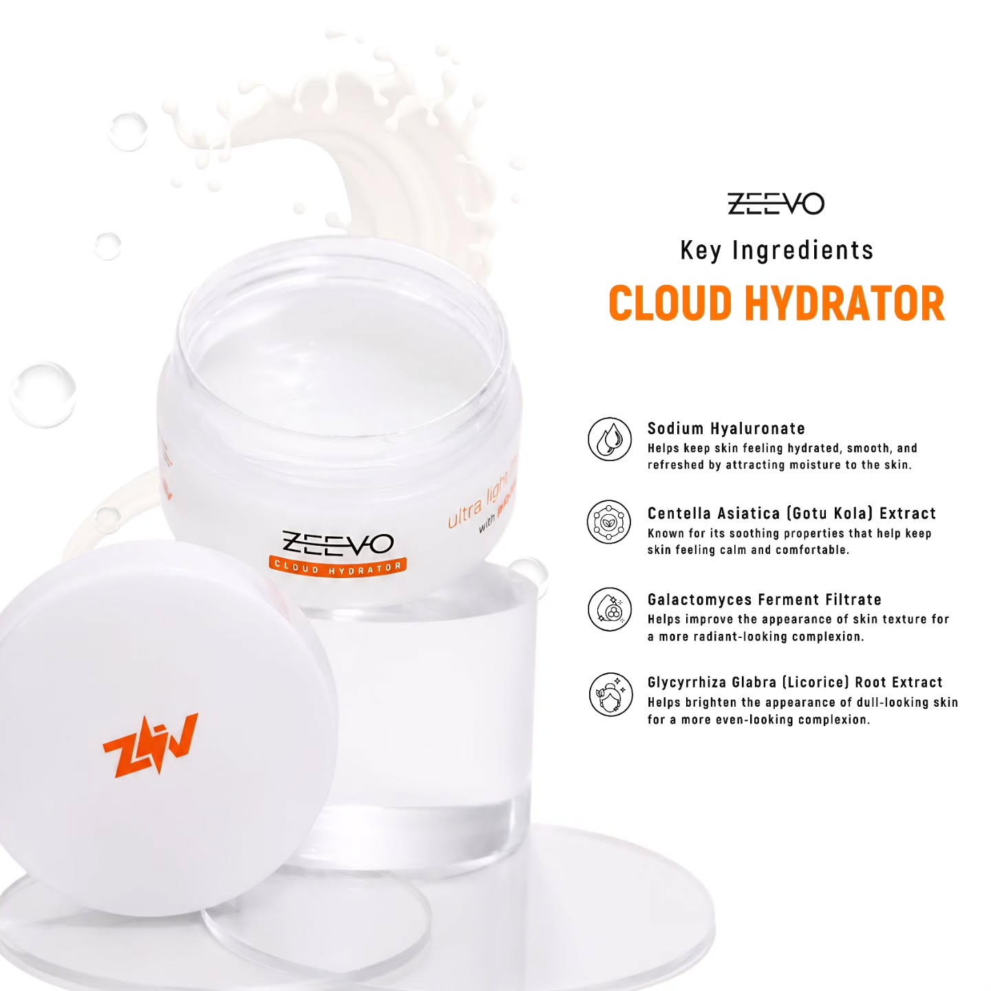 Zeevo Cloud Hydrator - Lightweight Moisturizer for All-Day Hydration